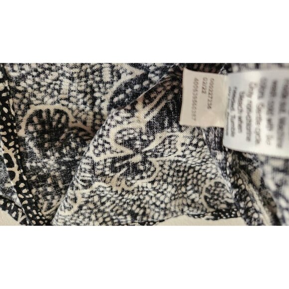 Sonoma Dress Womens Large Sleeveless Floral Linen Rayon Pockets Summer Casual - Picture 13 of 13